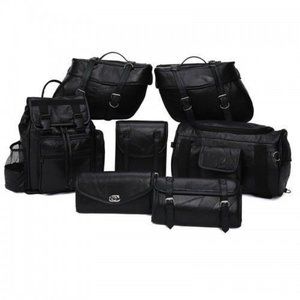 Discount Motorcycle Luggage genuine 100% leather